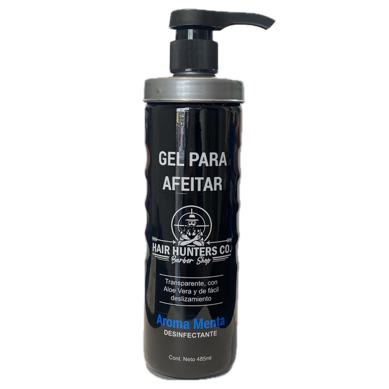 12 GEL PARA AFEITAR HAIR HUNTERS CO AROMA MENTA