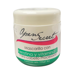 MASCARILLA KERATINA Y VITAMINA E 226gr OPEN SECRET