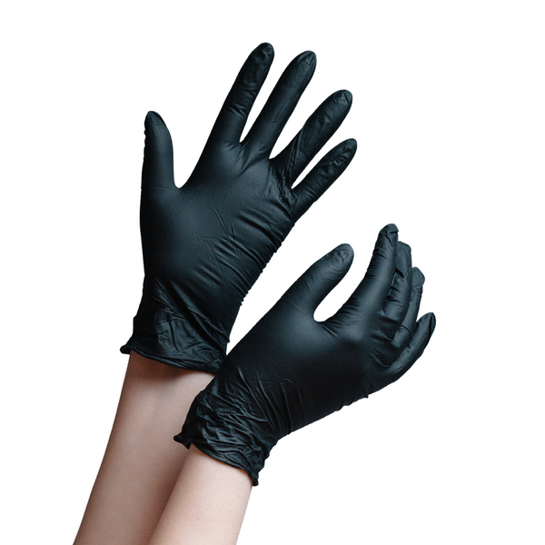 GUANTES DE NITRILO TALLA CH NEGRO